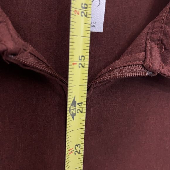 Stylus 1/4 Zip Polo Lightweight Shirt Mens Large Burgundy Red Short Sleeve Poly - Picture 10 of 10